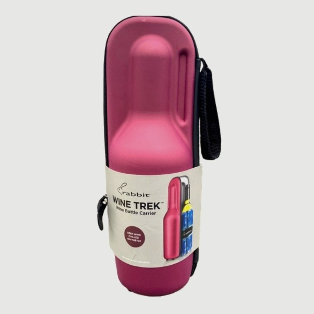 Rabbit Wine Trek Bottle Carrier  Chiller Wrap Included